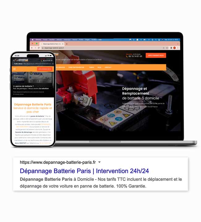 image site web référencé
